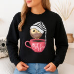 1277b Дамска ватирана блуза Coffee Owl