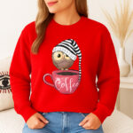 1277b Дамска ватирана блуза Coffee Owl