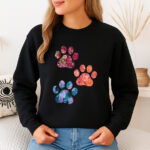1281b Дамска ватирана блуза Rose Paws