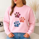 1281b Дамска ватирана блуза Rose Paws