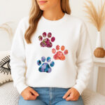 1281b Дамска ватирана блуза Rose Paws