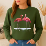 1283b Дамска ватирана блуза Red Flamingo