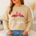 1283b Дамска ватирана блуза Red Flamingo
