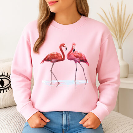 1283b Дамска ватирана блуза Red Flamingo