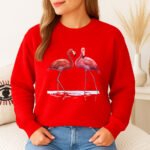 1283b Дамска ватирана блуза Red Flamingo