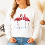 1283b Дамска ватирана блуза Red Flamingo