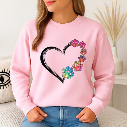 1284b Дамска ватирана блуза Dog Heart