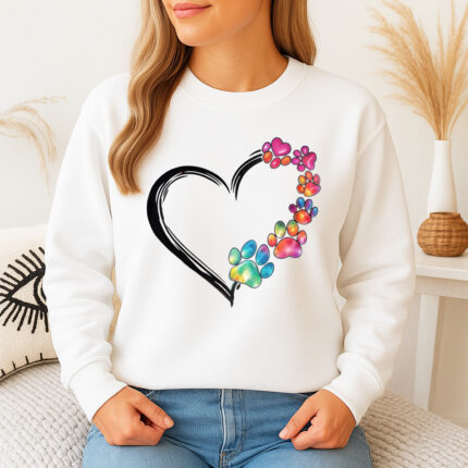 1284b Дамска ватирана блуза Dog Heart