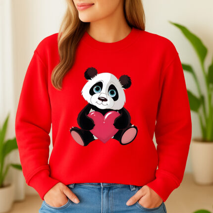 1287b Дамска ватирана блуза Panda Heart