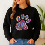 1290b Дамска ватирана блуза Painted Paw