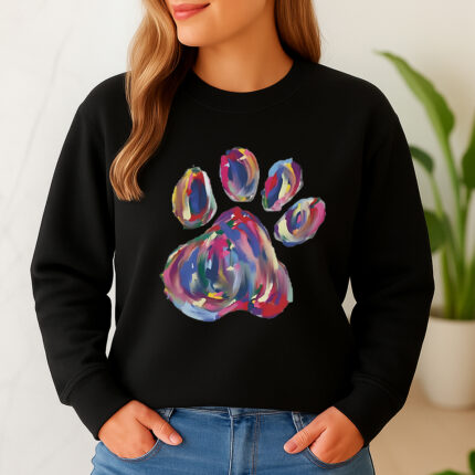 1290b Дамска ватирана блуза Painted Paw