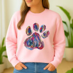 1290b Дамска ватирана блуза Painted Paw