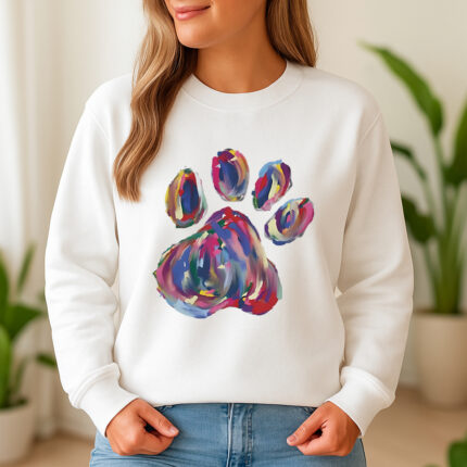 1290b Дамска ватирана блуза Painted Paw