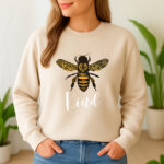 1292b Дамска ватирана блуза Bee Kind