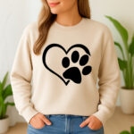 1294b Дамска ватирана блуза Love Paw