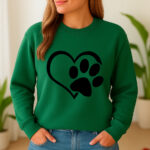 1294b Дамска ватирана блуза Love Paw