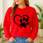 1294b Дамска ватирана блуза Love Paw