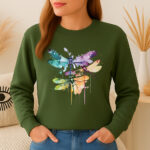 1299b Дамска ватирана блуза Dragonfly