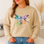1299b Дамска ватирана блуза Dragonfly