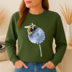 1300b Дамска ватирана блуза Flower Bee