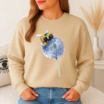 1300b Дамска ватирана блуза Flower Bee