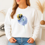 1300b Дамска ватирана блуза Flower Bee