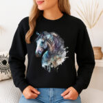 1313b Дамска ватирана блуза Horse