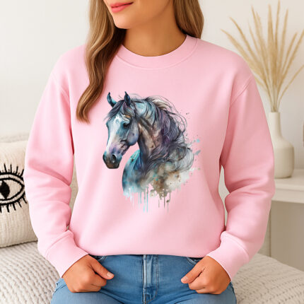 1313b Дамска ватирана блуза Horse