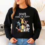 1322b Дамска ватирана блуза Dogs Make Me Happy
