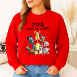 1322b Дамска ватирана блуза Dogs Make Me Happy