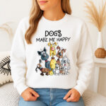 1322b Дамска ватирана блуза Dogs Make Me Happy