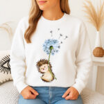 1324b Дамска ватирана блуза Hedgehog