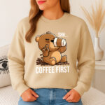 1325b Дамска ватирана блуза Shh Coffee