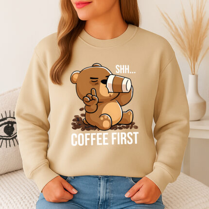 1325b Дамска ватирана блуза Shh Coffee