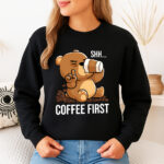 1325b Дамска ватирана блуза Shh Coffee