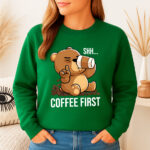 1325b Дамска ватирана блуза Shh Coffee