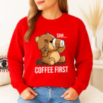 1325b Дамска ватирана блуза Shh Coffee