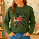 1337b Дамска ватирана блуза Teacher Love