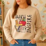 1337b Дамска ватирана блуза Teacher Love