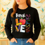 1337b Дамска ватирана блуза Teacher Love