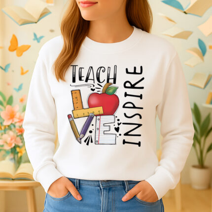 1337b Дамска ватирана блуза Teacher Love
