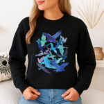 1344b Дамска ватирана блуза Blue Birds