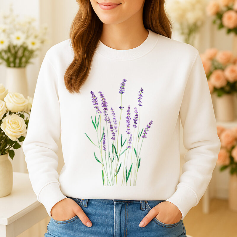 1348b Дамска ватирана блуза Lavender