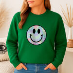 1350b Дамска ватирана блуза Hologram Smile