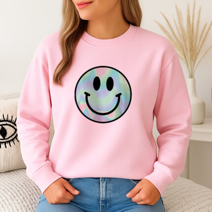 1350b Дамска ватирана блуза Hologram Smile