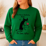1355b Дамска ватирана блуза Cat Wine