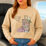1386b Дамска ватирана блуза Let’s Travel