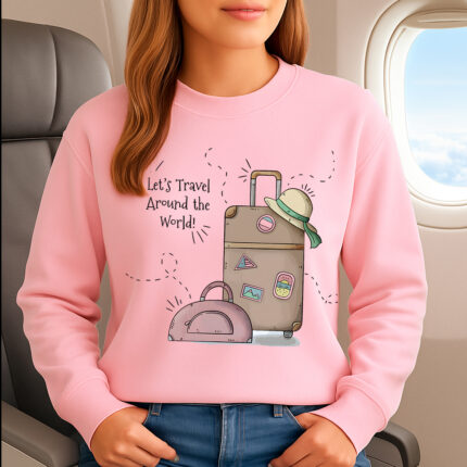 1386b Дамска ватирана блуза Let’s Travel
