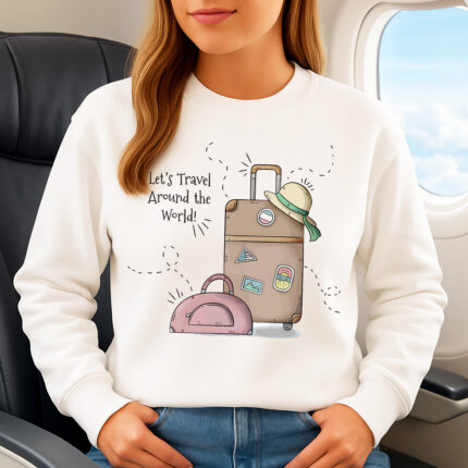 1386b Дамска ватирана блуза Let’s Travel