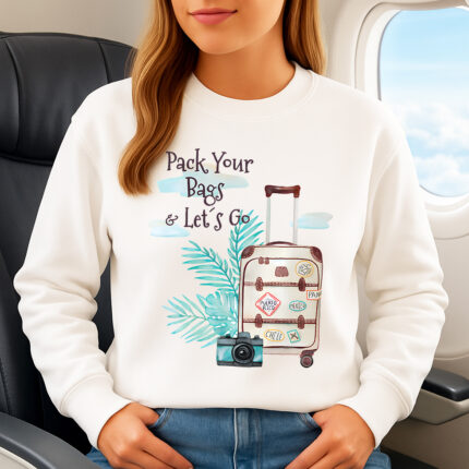 1388b Дамска ватирана блуза Pack Your Bags